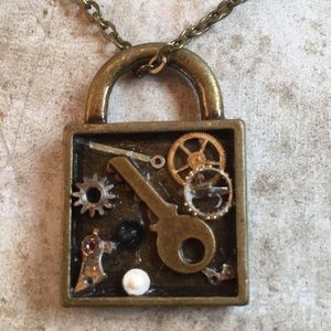 OOAK Necklace Made from Vintage/Antique Watches
